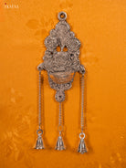Magnificent German Silver Hanging Diya with Bells 