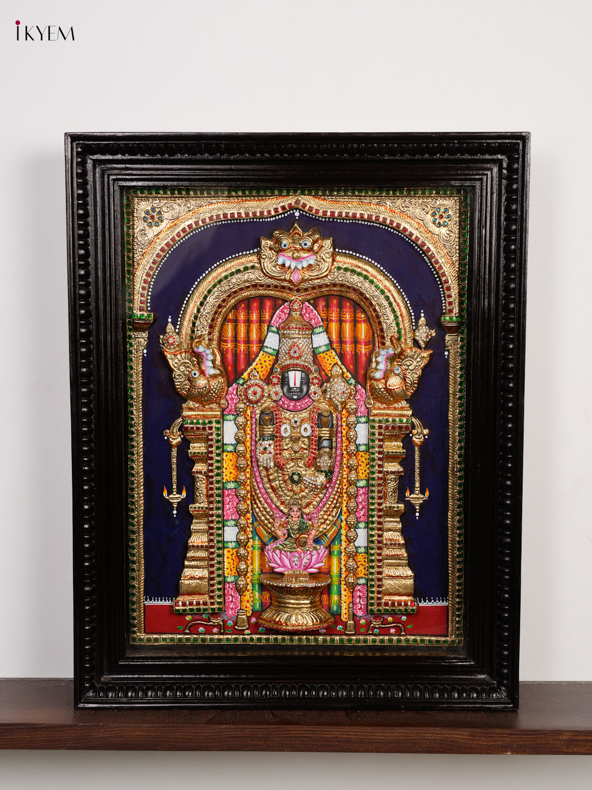 Magnificent Lord Tirupati Balaji Thanjavur Painting 