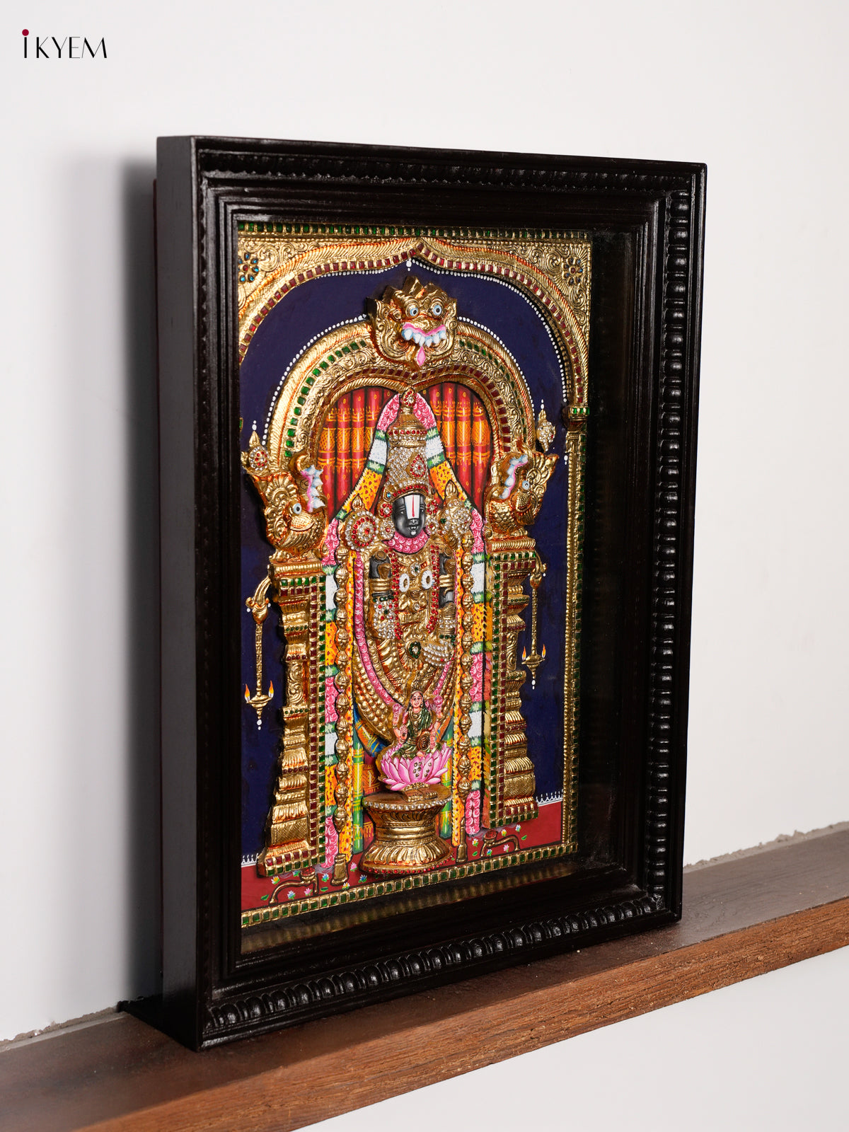 Magnificent Lord Tirupati Balaji Thanjavur Painting 3