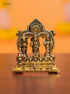 Majestic 3.5 Inch Antique Gold Plated Ram Dharbar Idol 