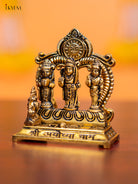Majestic 3.5 Inch Antique Gold Plated Ram Dharbar Idol 4