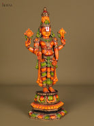 Majestic Wooden Hand Carved Lord Balaji Statue 1