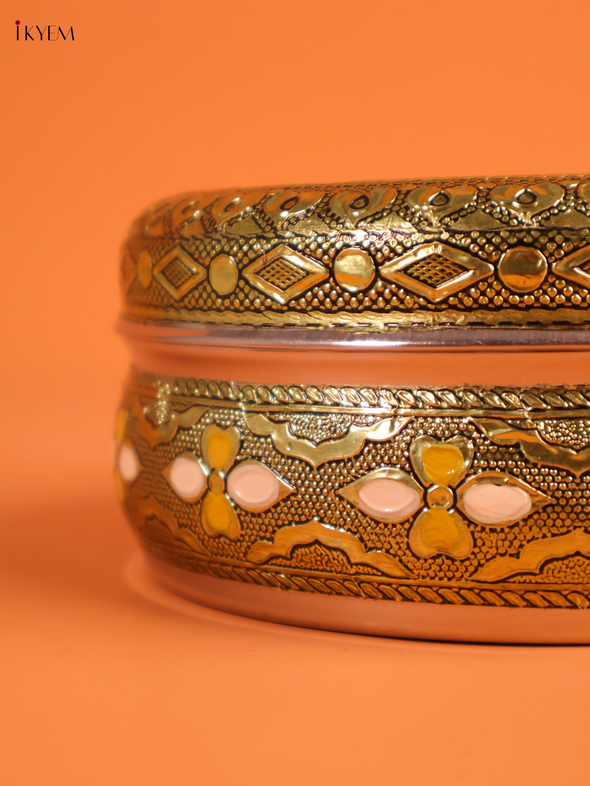 Meenakari Kitchen Storage Box With Namam Design Lid 2