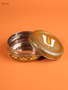 Meenakari Kitchen Storage Box With Namam Design Lid 3