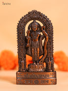 Opulent Copper Statue Of Lord Shri Ram 