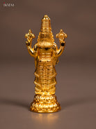 Opulent Gold Plated Tirupati Balaji Idol 3