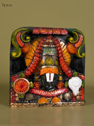 Ornate Hand Painted Tirupathi Balaji Wall Hanging 1