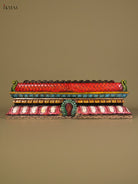 Ornate Handcrafted Lotus Temple Gopuram Wooden Panel 