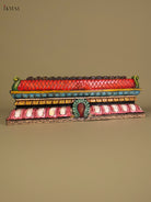 Ornate Handcrafted Lotus Temple Gopuram Wooden Panel 2