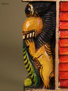 Ornate Handcrafted Temple Gopuram Wooden Arch Panel 2