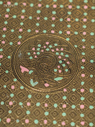 Oxidized Meenakari Plate With Peacock Design 2