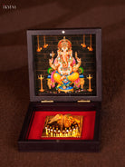 Paduka Box With Ganesha's Picture & Footprints | return gifts