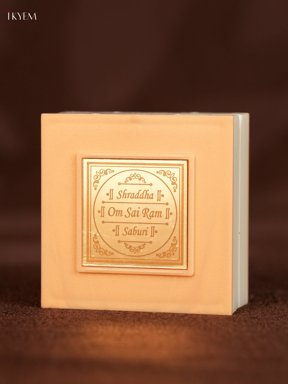 Paduka Box With Sai Baba's Picture & Footprints