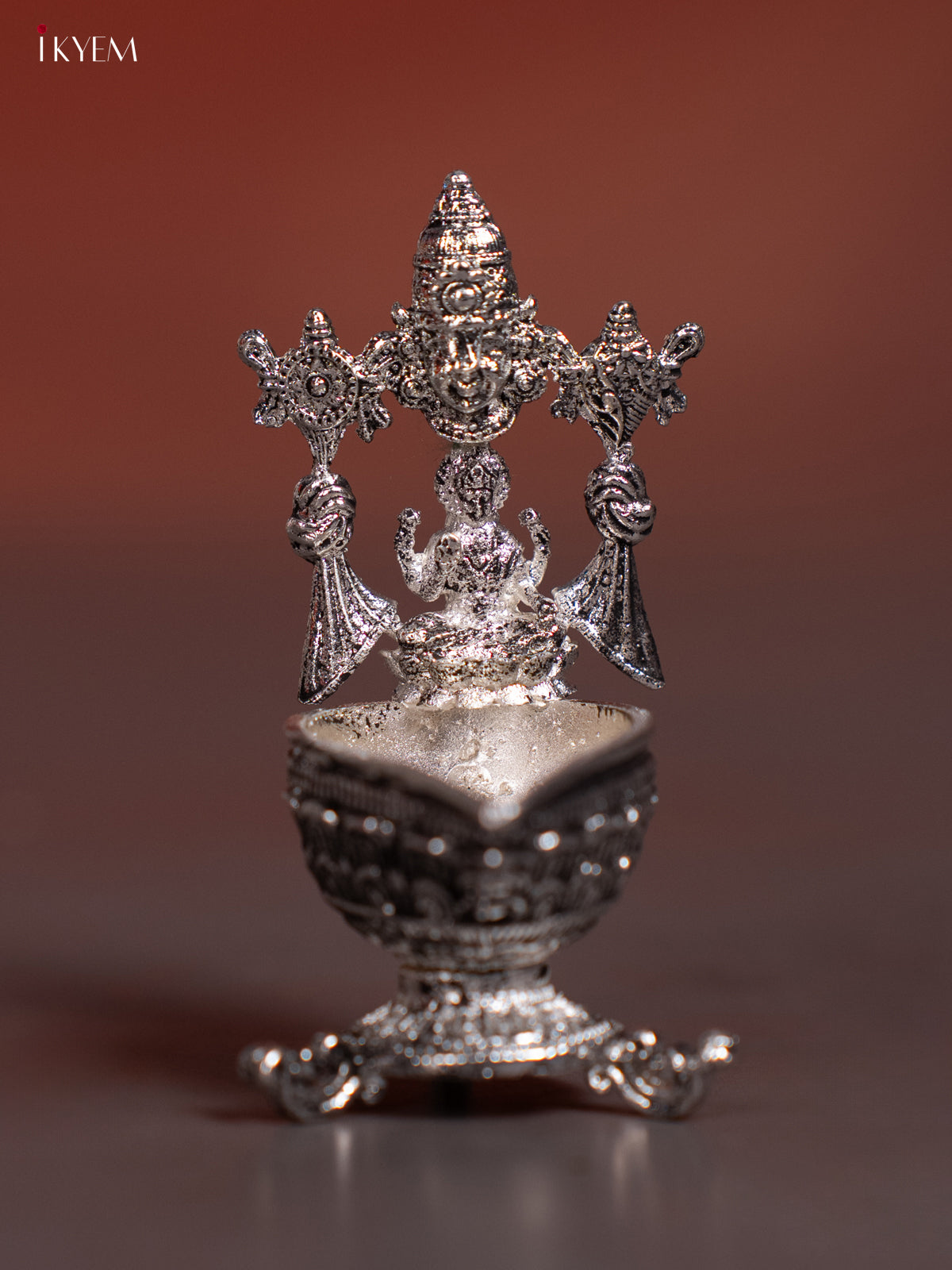 Premium German Silver Tirupati Balaji & Lakshmi Diya 2