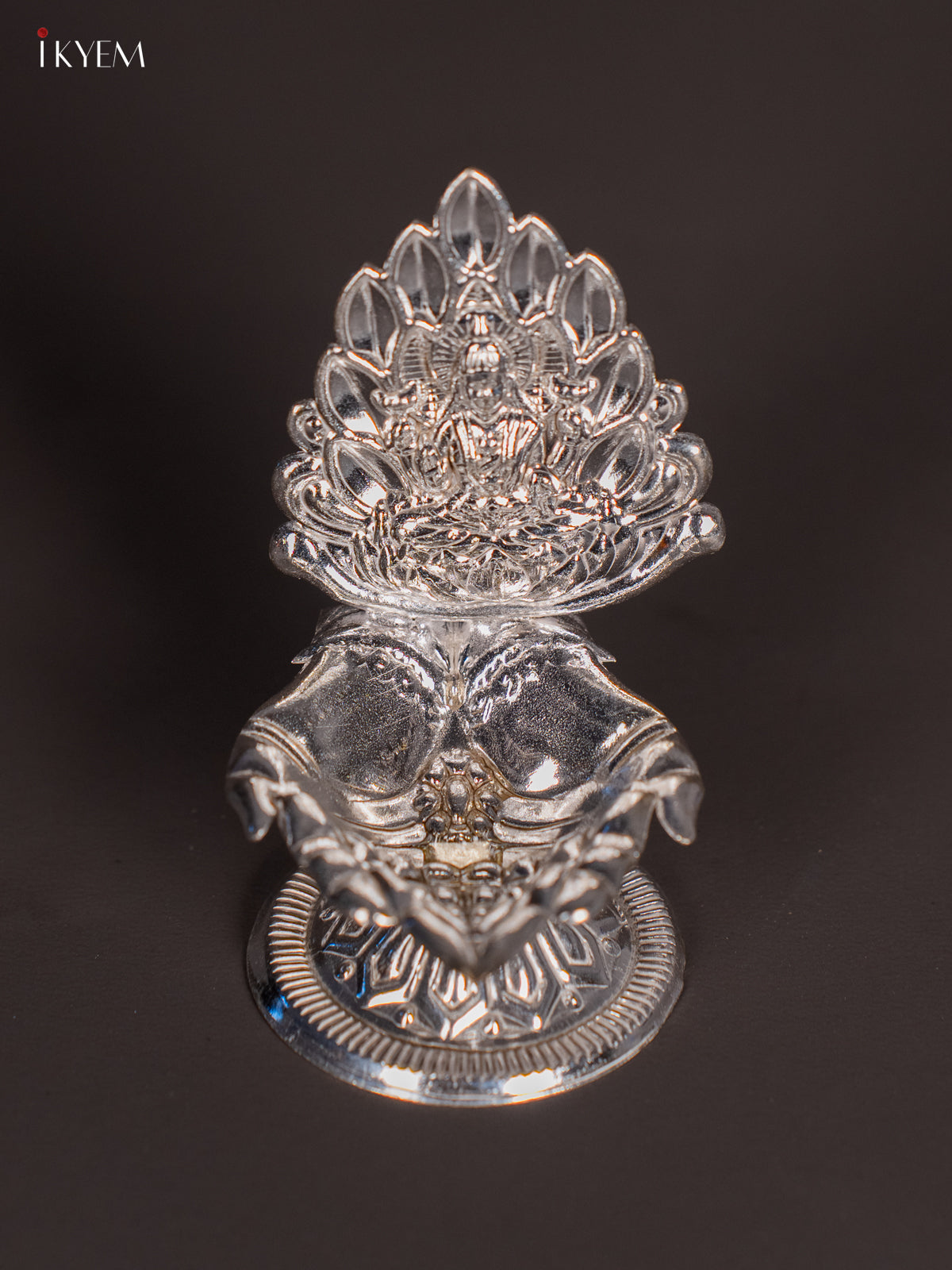 Pretty German Silver Lakshmi Deepam 