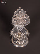 Pretty German Silver Lakshmi Deepam 