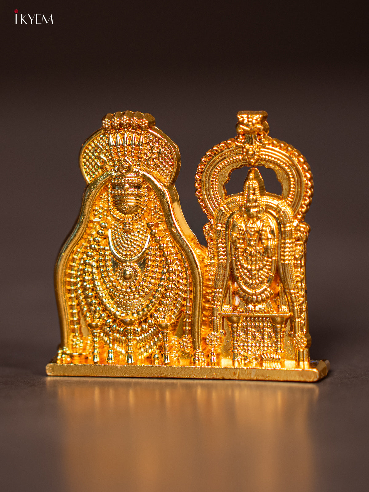 Pretty Gold Plated Annamalayar shivan & Ambal Idol 2