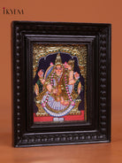 Sacred Goddess Saraswati Thanjavur Painting 1