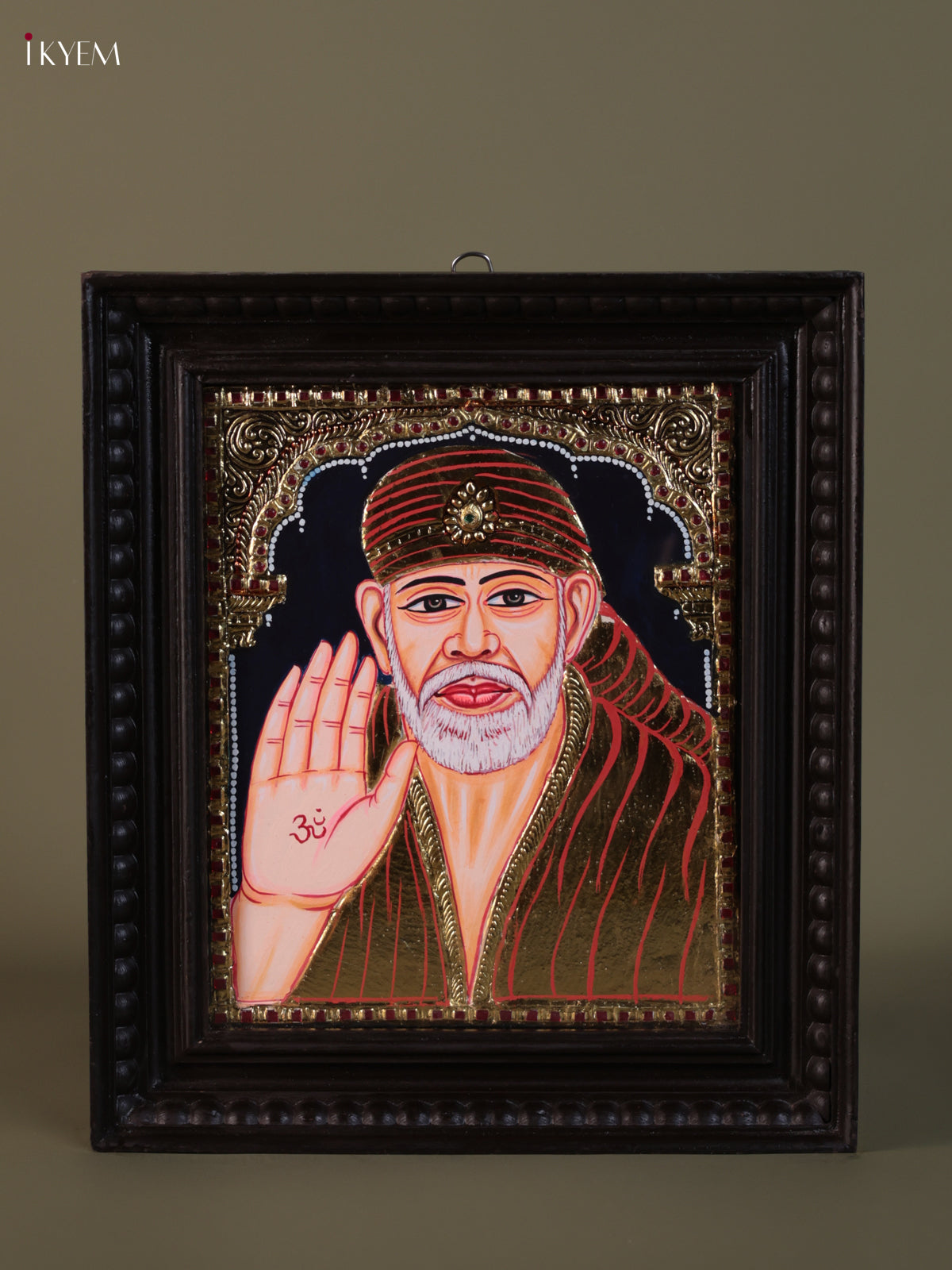 Serene Shirdi Sai Baba Thanjavur Painting 