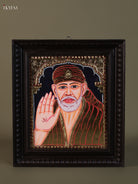 Serene Shirdi Sai Baba Thanjavur Painting 