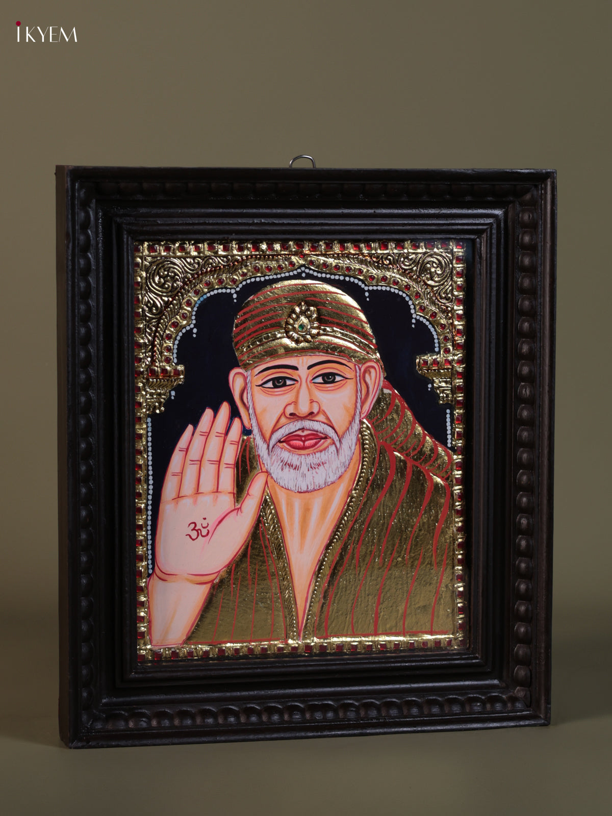 Serene Shirdi Sai Baba Thanjavur Painting 1
