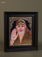 Serene Shirdi Sai Baba Thanjavur Painting 1