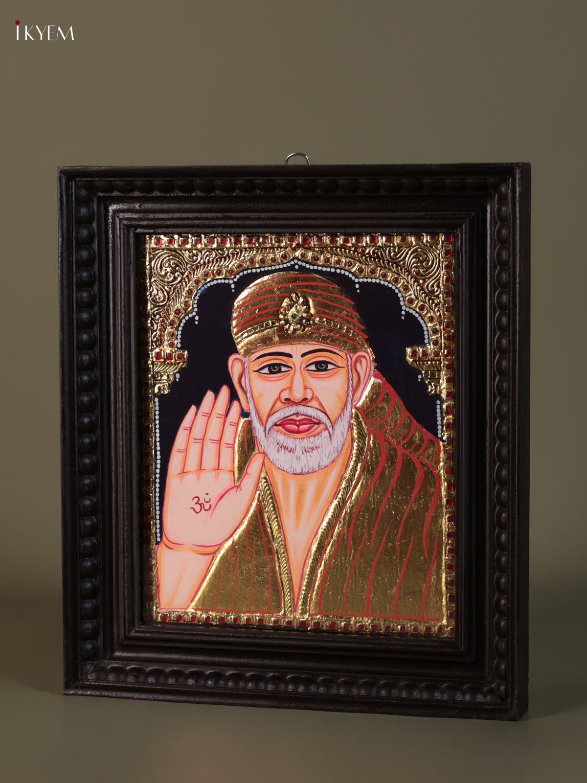 Serene Shirdi Sai Baba Thanjavur Painting 2