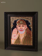 Serene Shirdi Sai Baba Thanjavur Painting 2