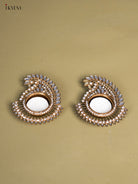 Set of 2 Peacock shaped T Light Candle Holder with Mirror work 