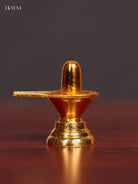 Spiritual Gold Plated Shiva Lingam Idol 