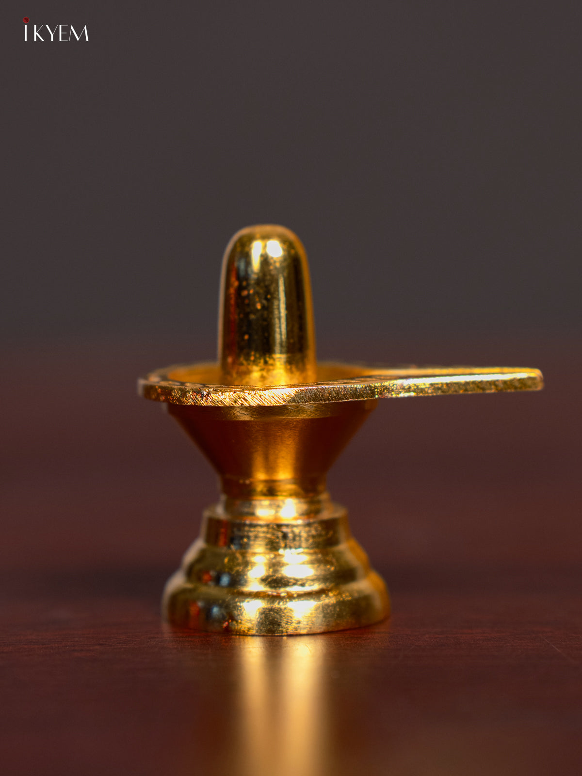 Spiritual Gold Plated Shiva Lingam Idol 1