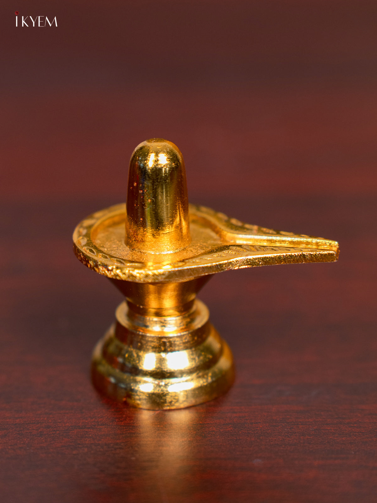Spiritual Gold Plated Shiva Lingam Idol 2