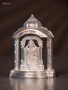 Splendid Silver Plated Tirupati Balaji Idol in Temple Frame 2