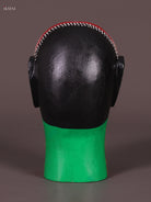 Striking Handcrafted Kathakali Wooden Face Bust Sculpture 2