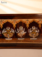 Stunning Ashtalakshmi Mysore Rosewood Inlay 3D Panel 3