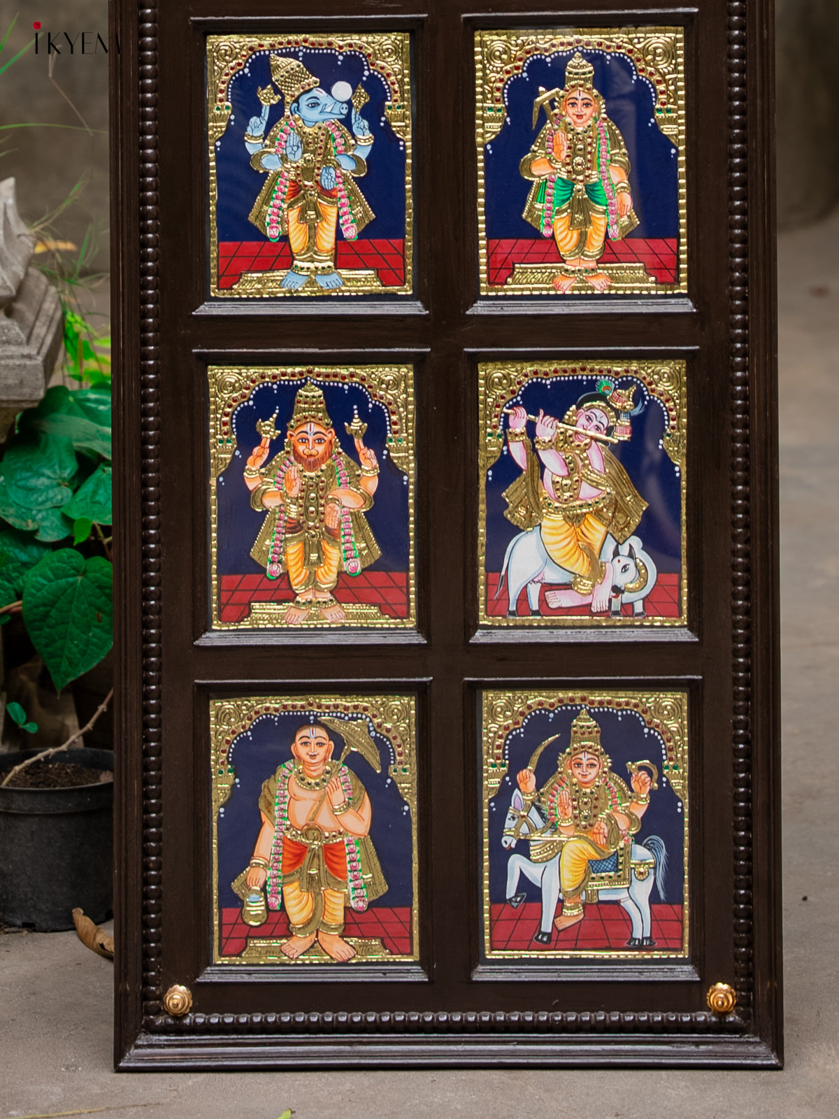 Stunning Dasavatharam Handmade Tanjore Painting 1