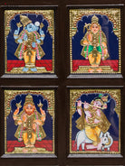 Stunning Dasavatharam Handmade Tanjore Painting 2