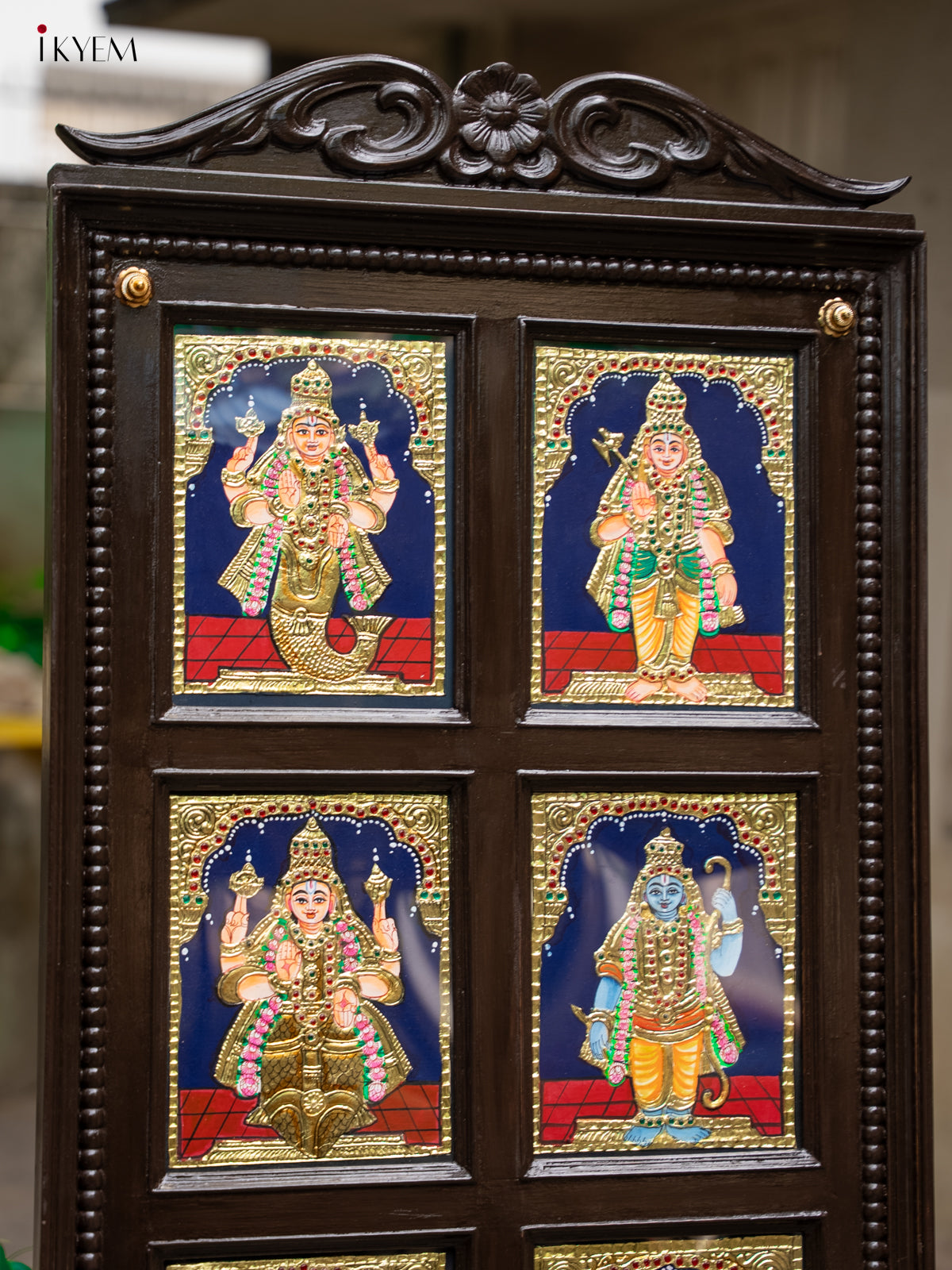 Stunning Dasavatharam Handmade Tanjore Painting 3