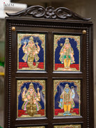 Stunning Dasavatharam Handmade Tanjore Painting 3