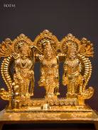 Stunning Gold Plated Ram Dharbar Idol 