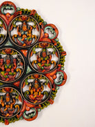 Stunning Hand-Painted Ashtalakshmi Wooden Circular Panel 2