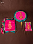 Stunning Pink & Green Kasi Yatra Set