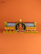 Stunning Wooden Hand Painted Ganesha Wall Panel 