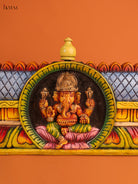 Stunning Wooden Hand Painted Ganesha Wall Panel 1
