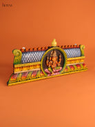 Stunning Wooden Hand Painted Ganesha Wall Panel 2