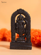Timeelss Black Metal Statue Of Lord Shri Ram - 4.5 Inch