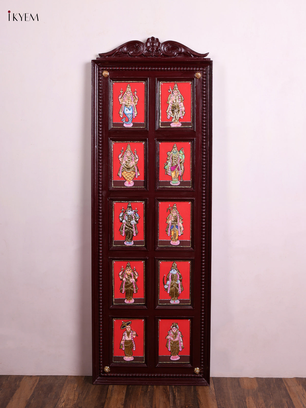 Timeless Dasavatharam Handmade Tanjore Painting 
