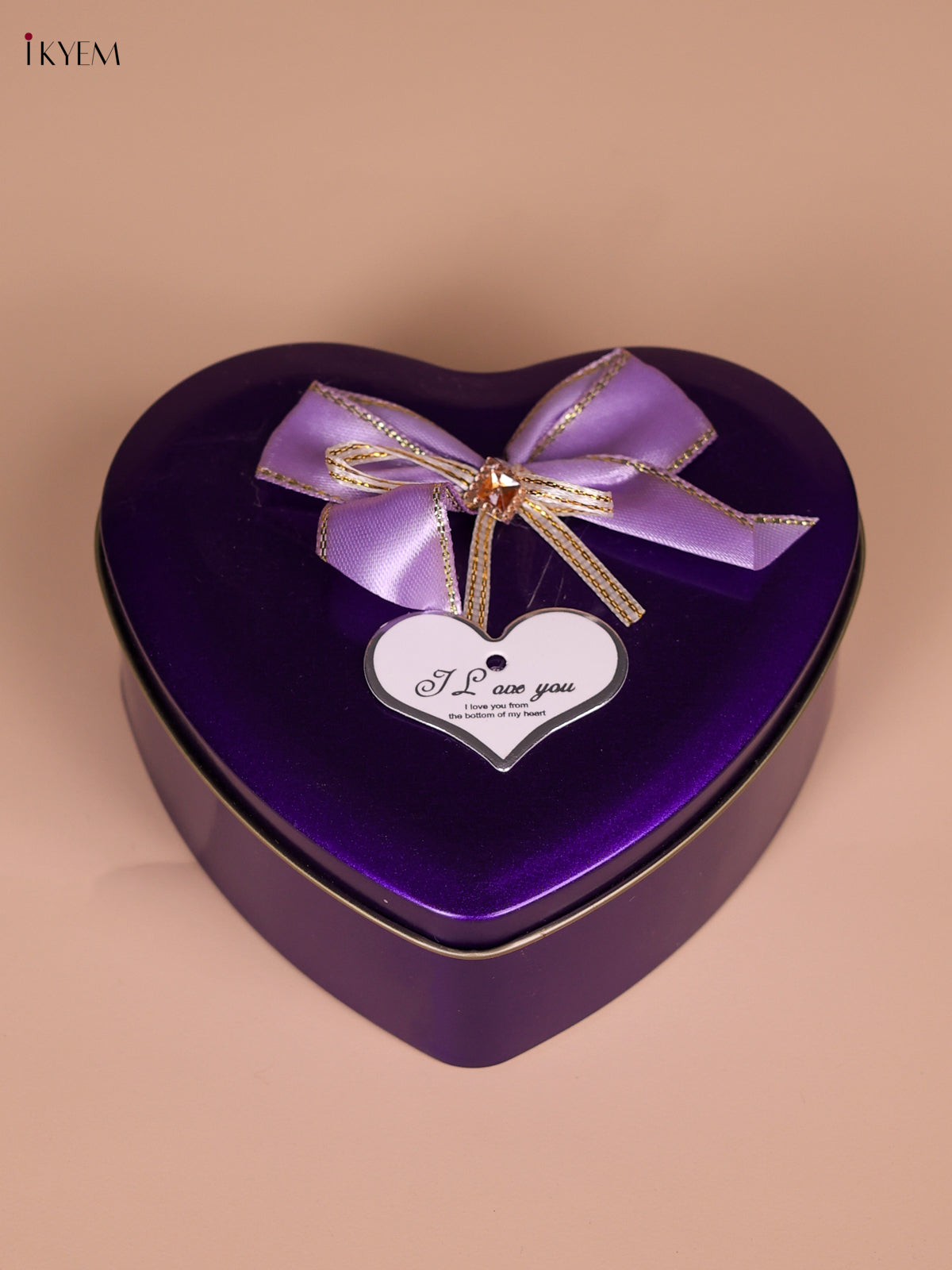 Timeless Deep Violet Heart Gift Box