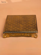 Timeless Gold Oxidized Bajot with Peacock Legs - (7x5)