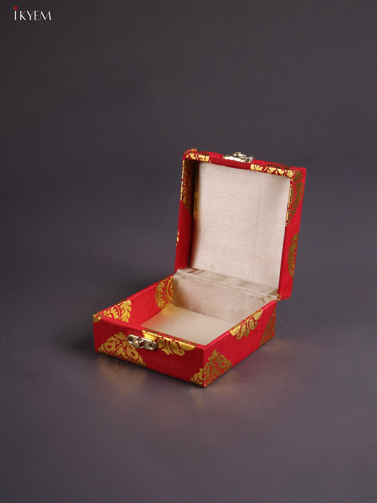 Timeless Red Paisley Printed Small Jewellery Box 